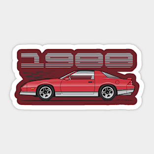 1988 Red & Silver Sticker